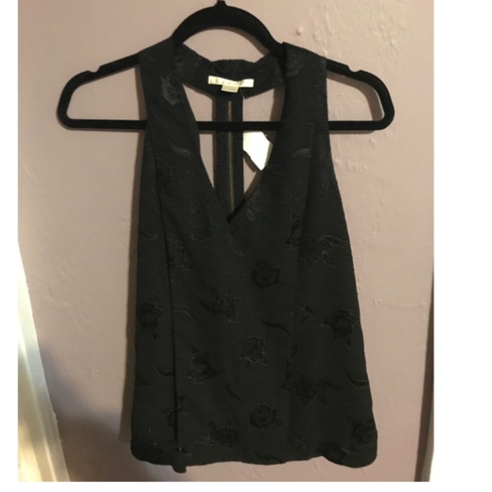 Brand new black polyester sleeveless top